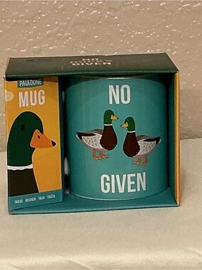 Paladone "No Ducks Given" Teal Duck Mug